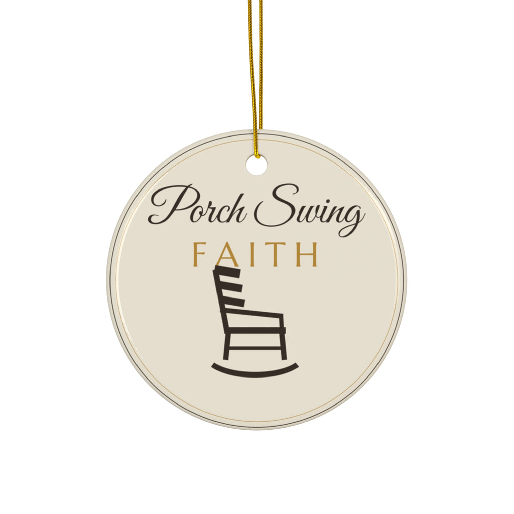 Porch Swing Faith Ornament