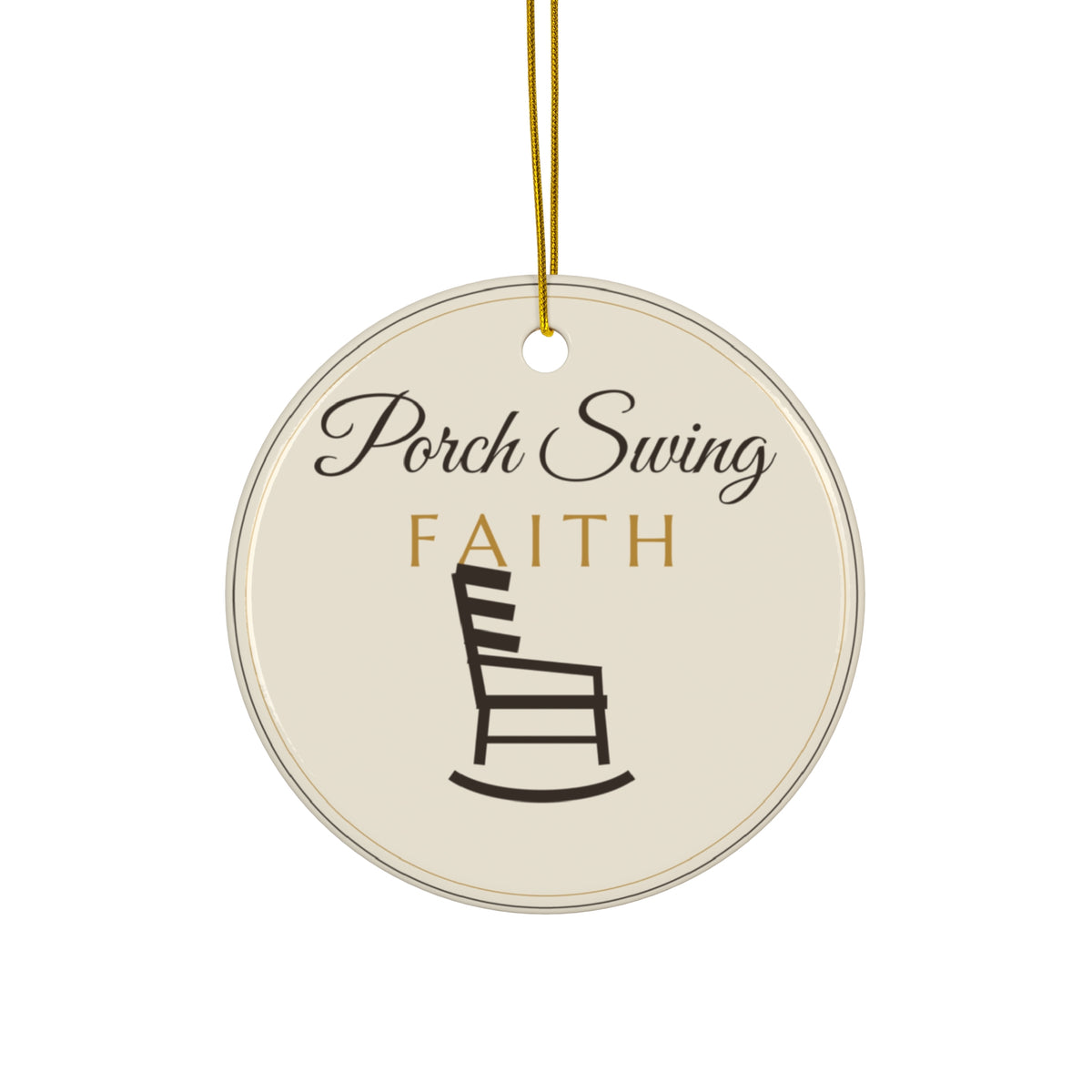 Porch Swing Faith Ornament