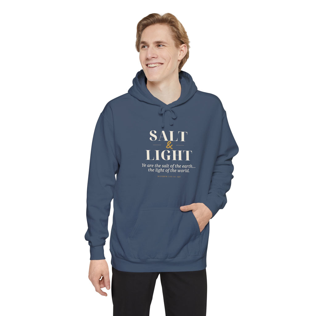 Salt & Light Hoodie — faith apparel by Talitha Thread Co.