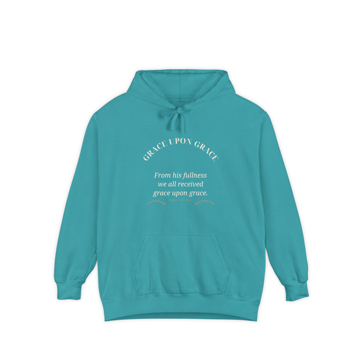 Grace Upon Grace Hoodie — faith apparel by Talitha Thread Co.
