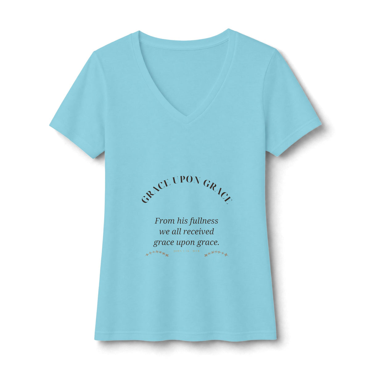 Grace Upon Grace V-Neck Tee — Talitha Thread Co.