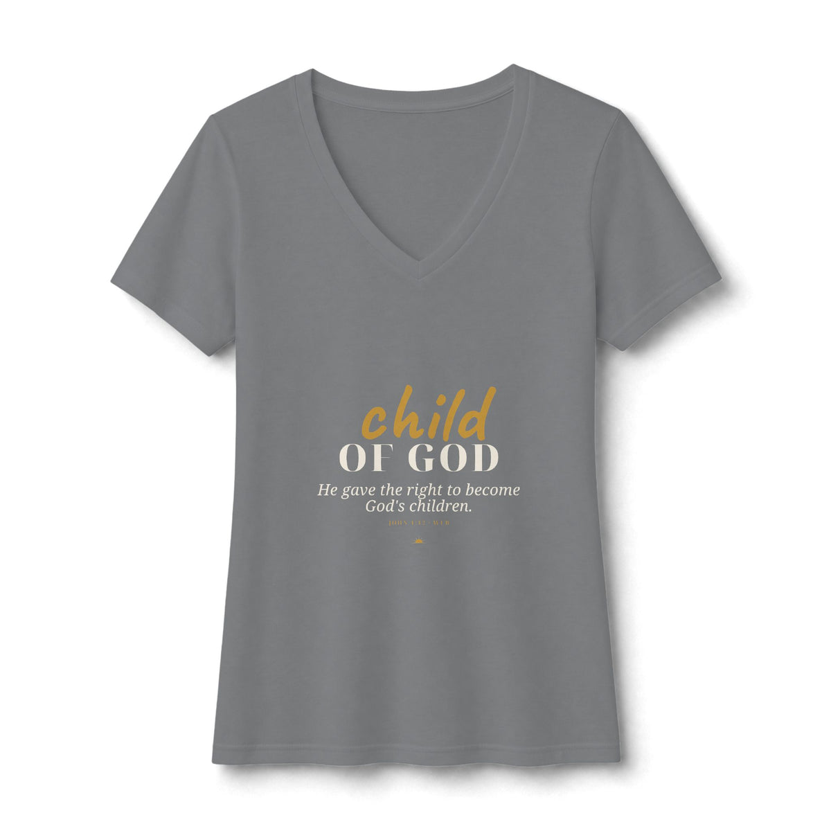 Child Of God V-Neck Tee — Talitha Thread Co.