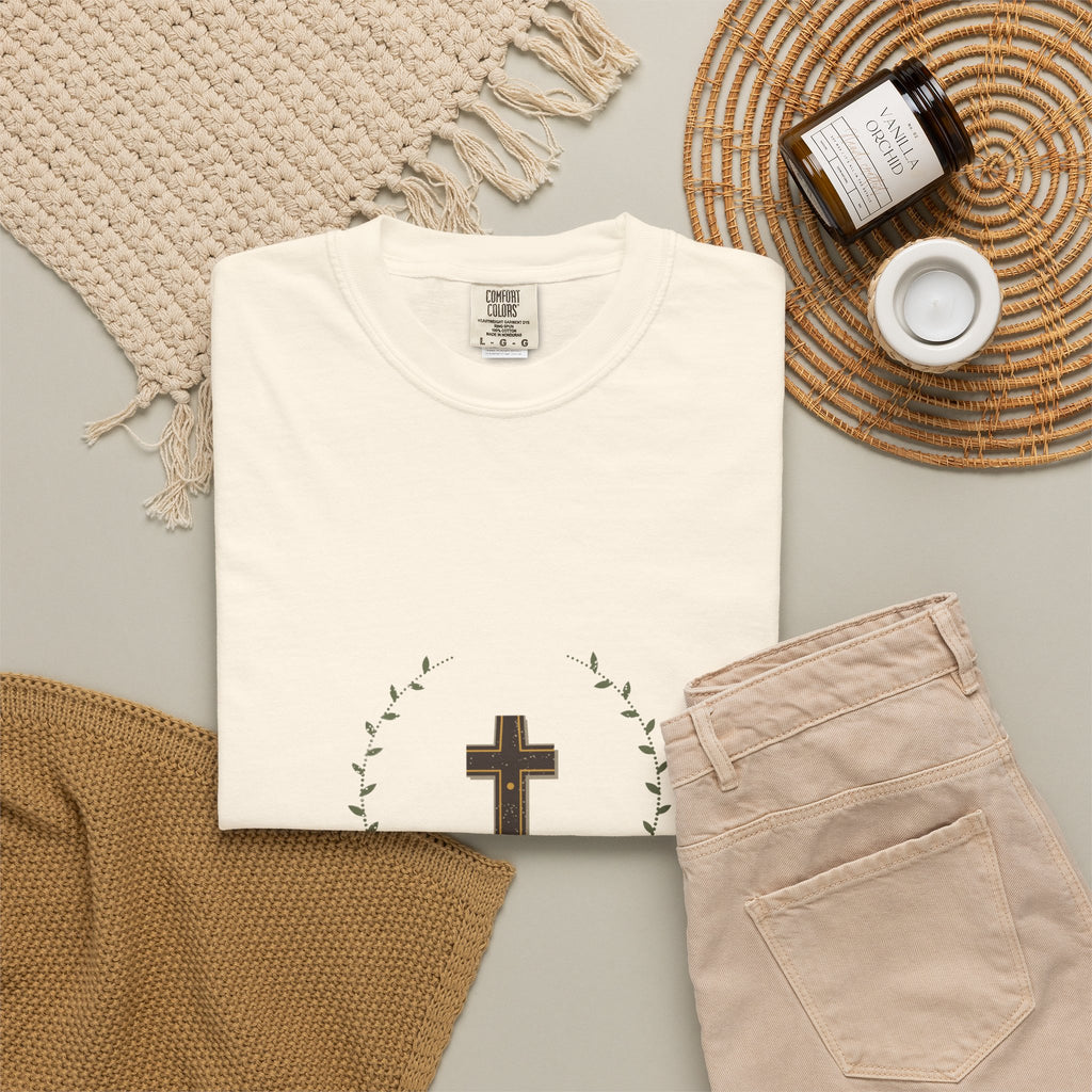 Cross & Wreath Tee — Talitha Thread Co.