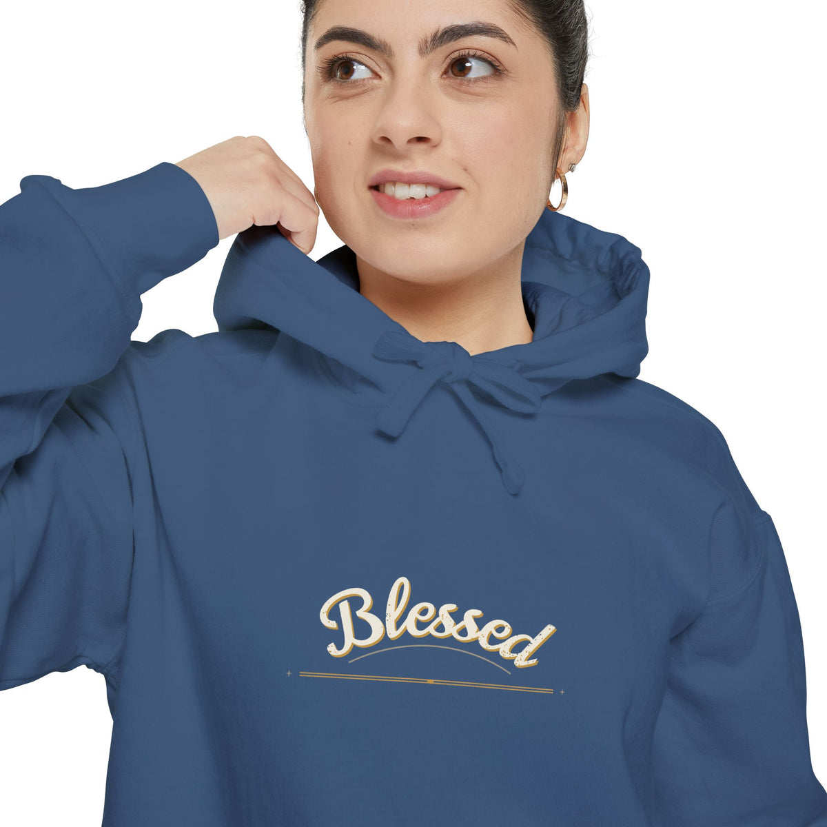 Blessed — Arched Hand Hoodie — faith apparel by Talitha Thread Co.
