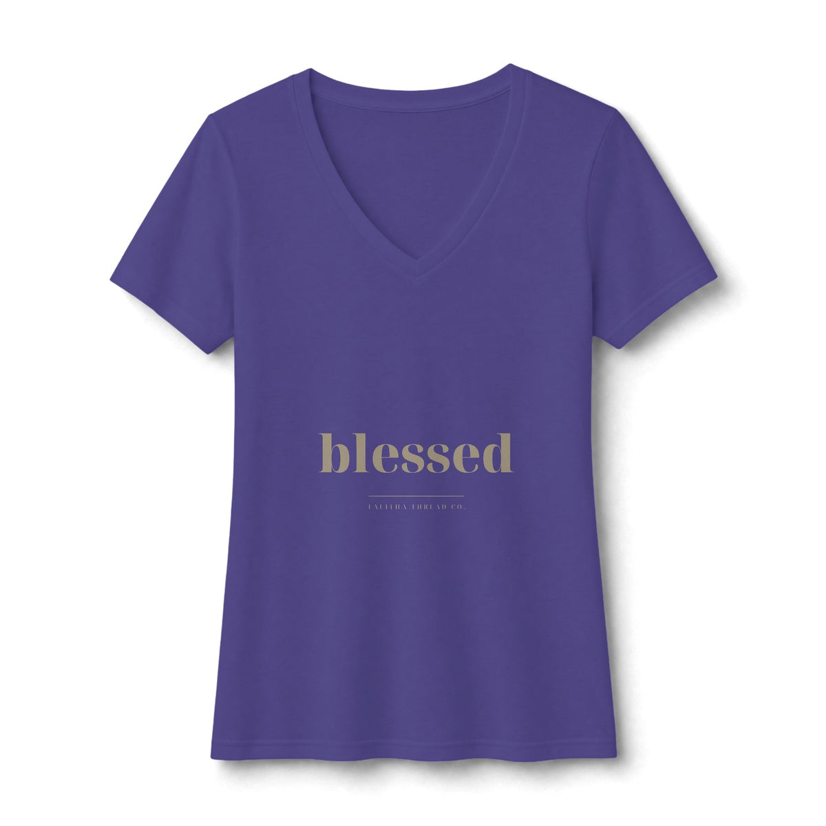 Blessed V-Neck Tee — Talitha Thread Co.