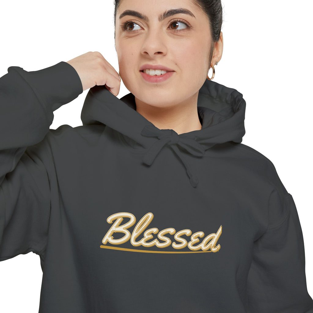 Blessed — Brush Sign Hand Hoodie — faith apparel by Talitha Thread Co.
