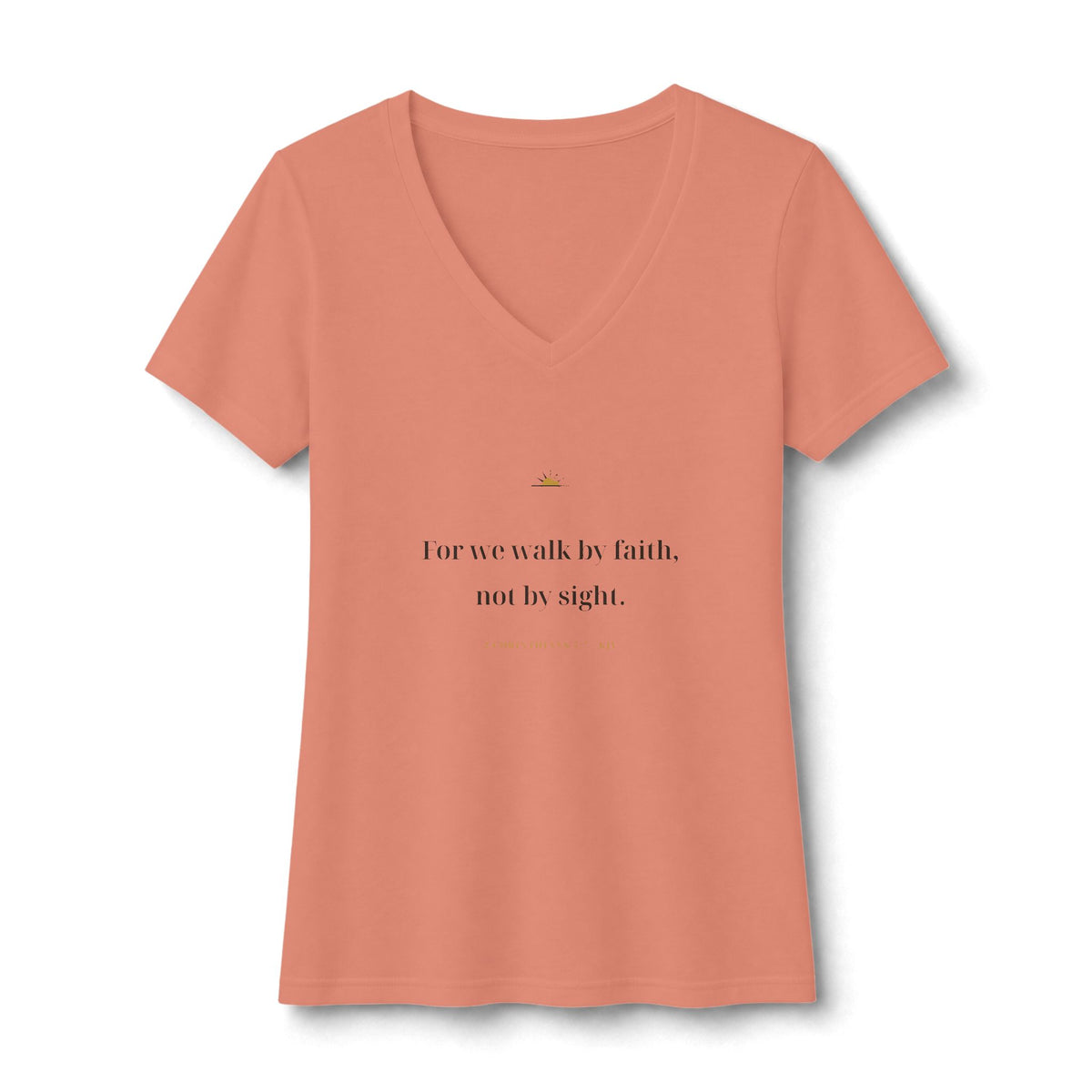 Walk By Faith V-Neck Tee — Talitha Thread Co.