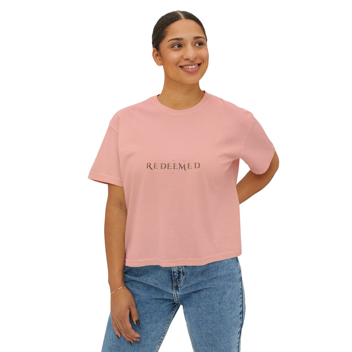 Redeemed Women's Boxy Tee — Talitha Thread Co.