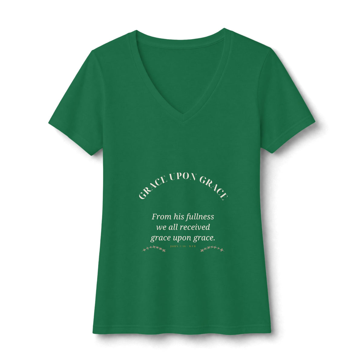 Grace Upon Grace V-Neck Tee — Talitha Thread Co.