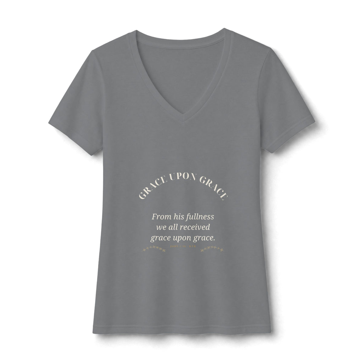 Grace Upon Grace V-Neck Tee — Talitha Thread Co.