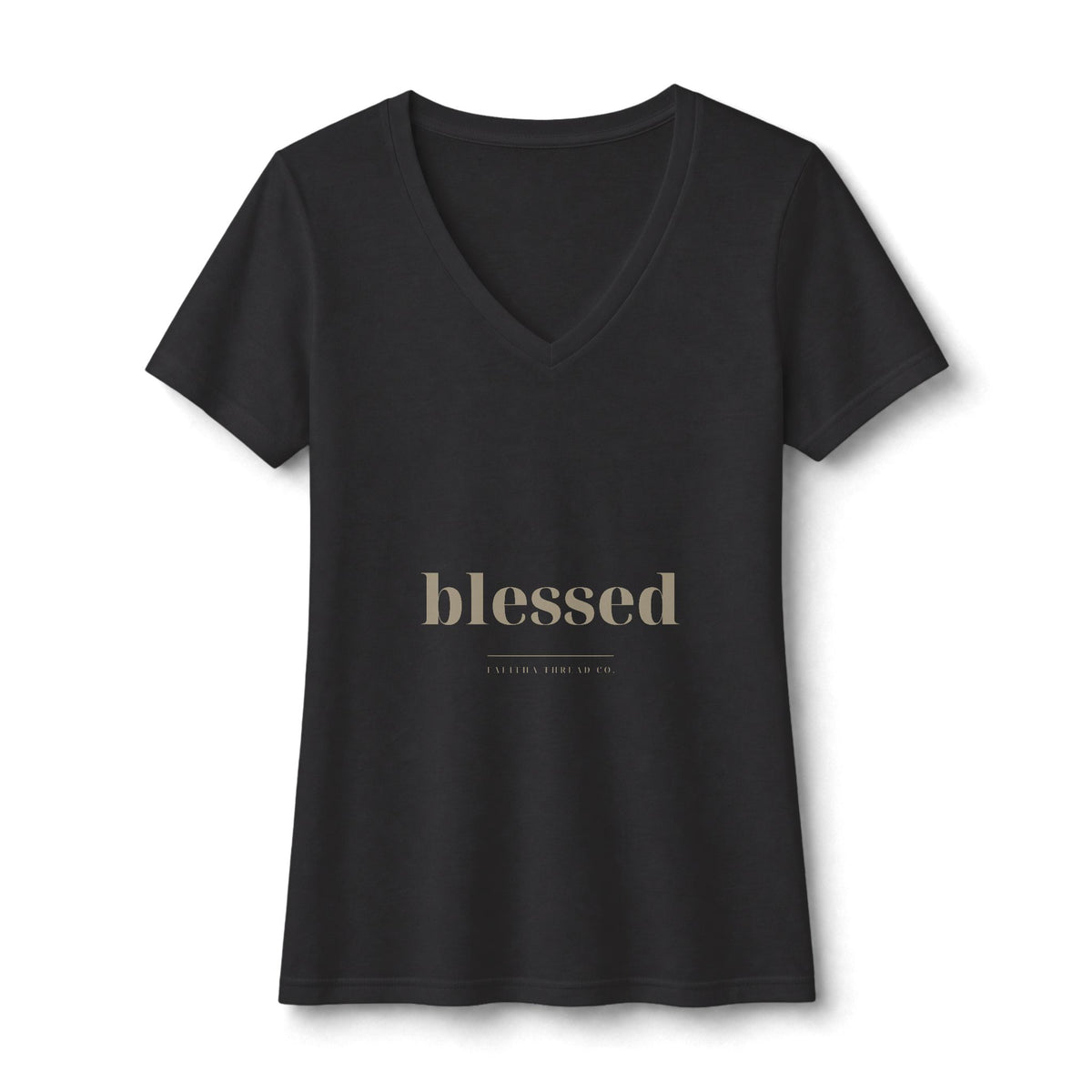 Blessed V-Neck Tee — Talitha Thread Co.
