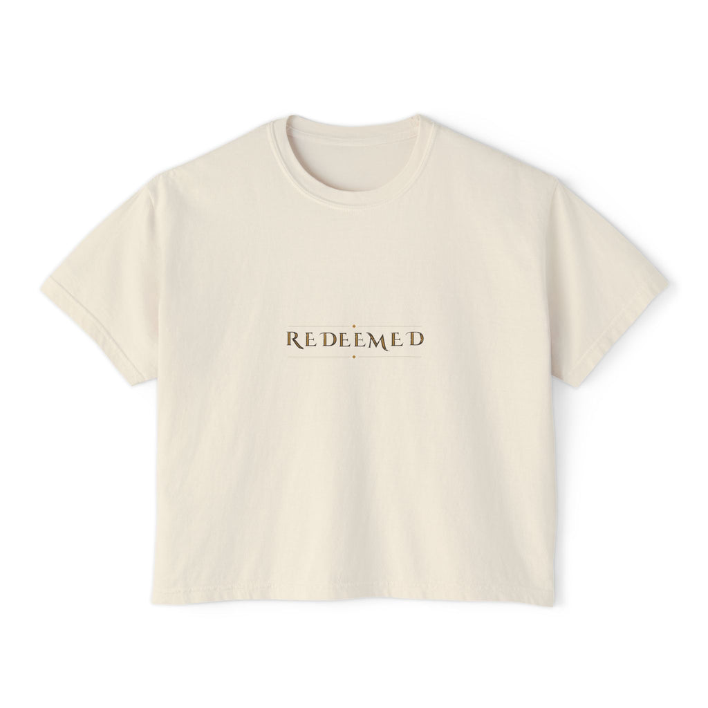 Redeemed Women's Boxy Tee — Talitha Thread Co.