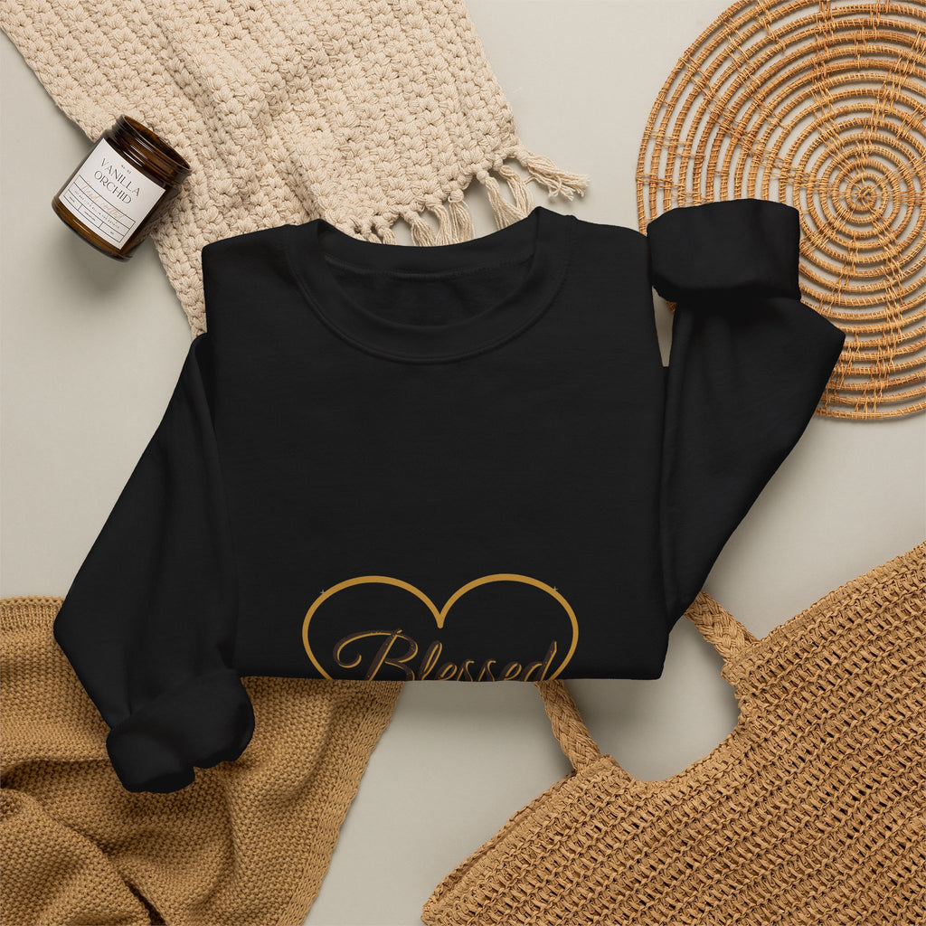 Blessed Heart Script Crewneck Sweatshirt