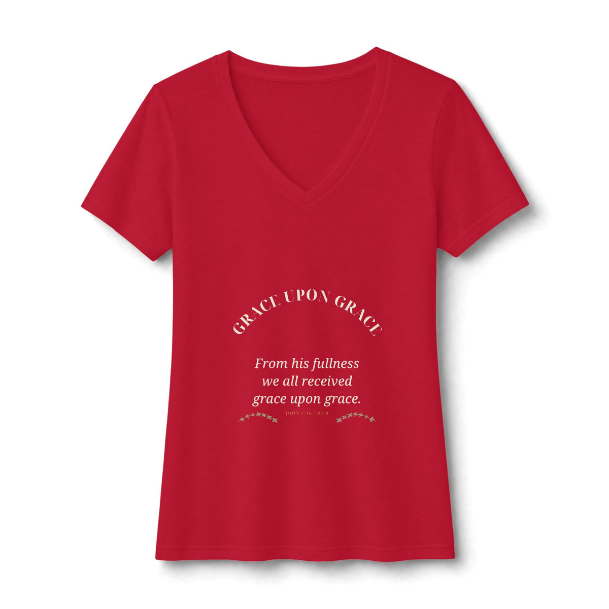 Grace Upon Grace V-Neck Tee — Talitha Thread Co.