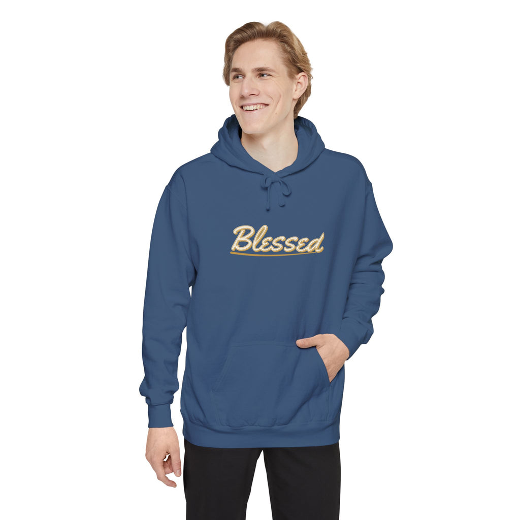 Blessed — Brush Sign Hand Hoodie — faith apparel by Talitha Thread Co.