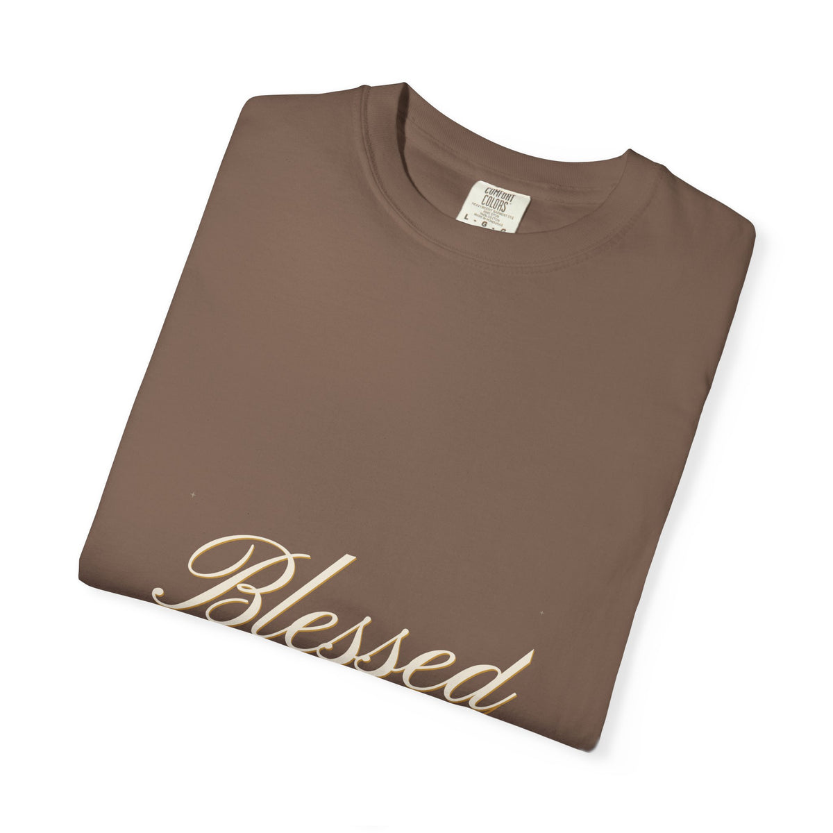 Blessed — Copperplate Hand Tee — Talitha Thread Co.