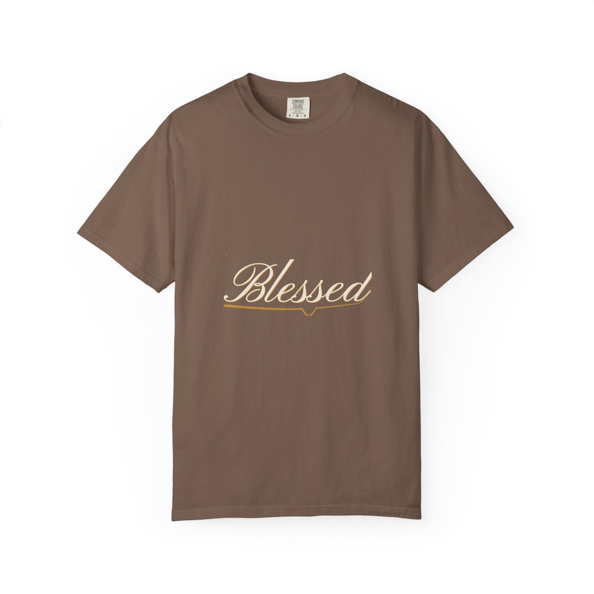 Blessed — Copperplate Hand Tee — Talitha Thread Co.