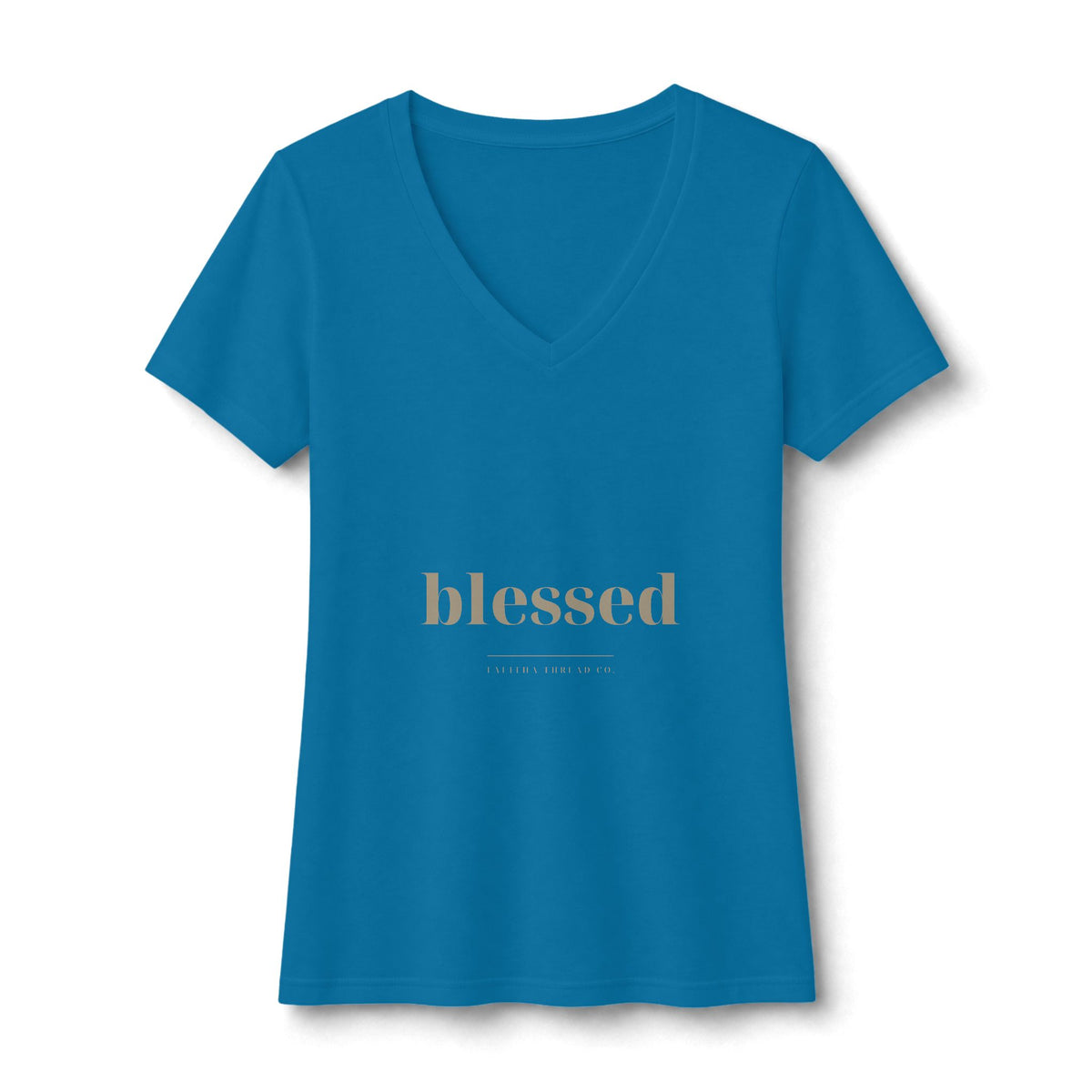 Blessed V-Neck Tee — Talitha Thread Co.