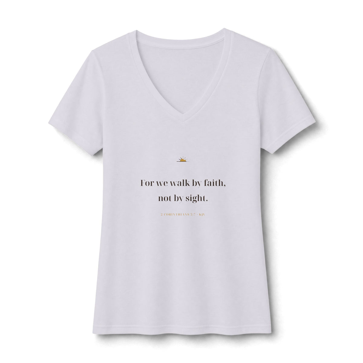 Walk By Faith V-Neck Tee — Talitha Thread Co.