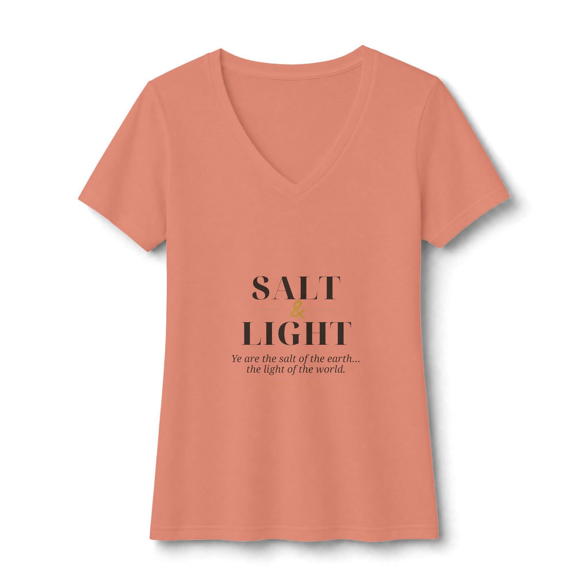 Salt & Light V-Neck Tee — Talitha Thread Co.