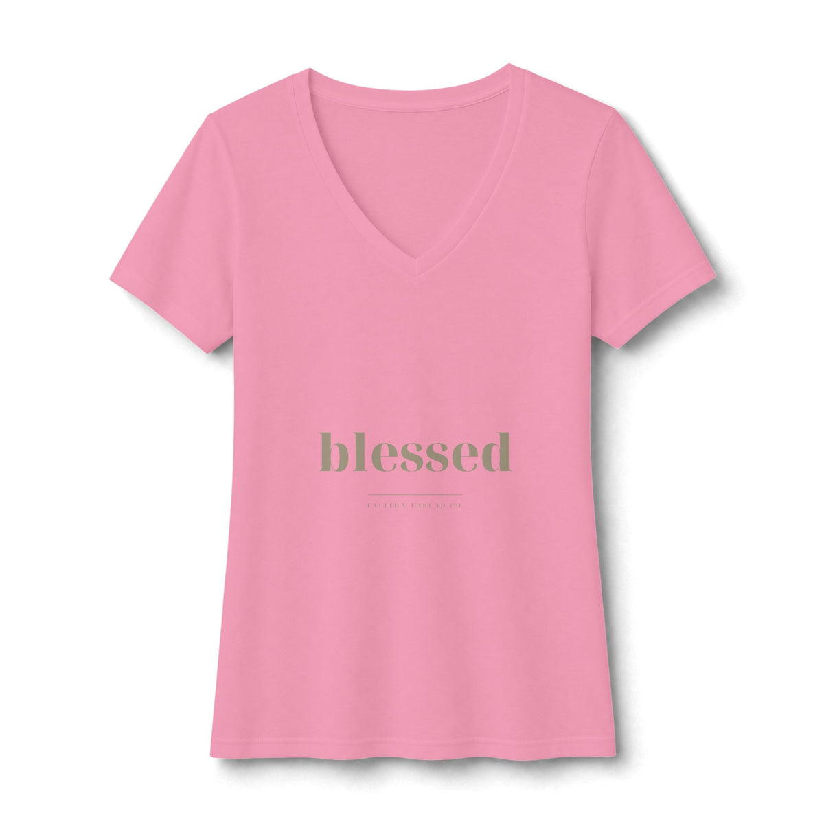 Blessed V-Neck Tee — Talitha Thread Co.