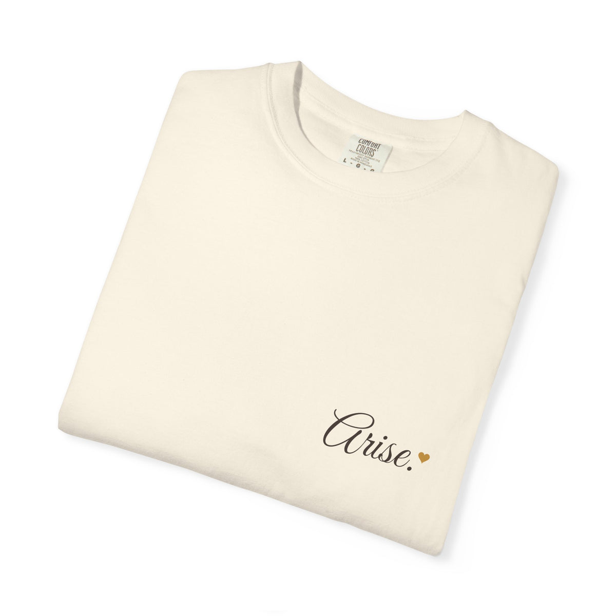 Arise. Combo Tee (Back Print + Chest Hit) — Talitha Thread Co.